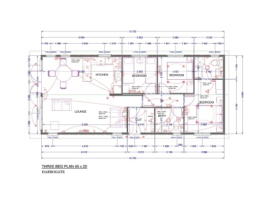 Three bedroom Bespoke Lodge